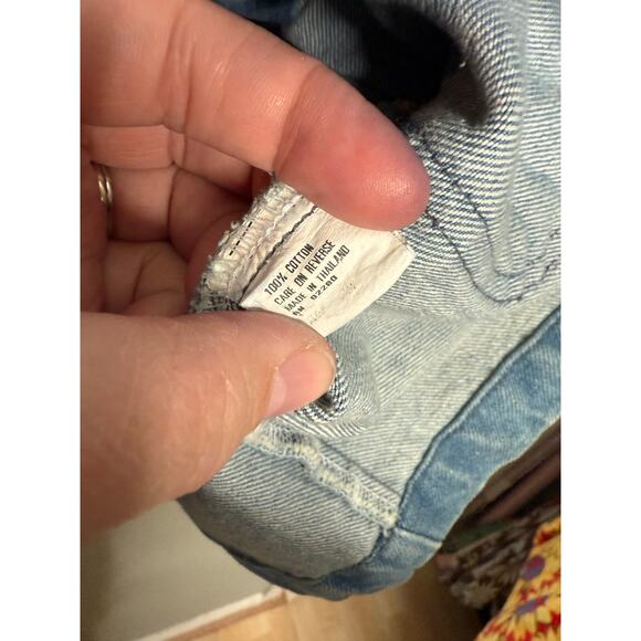 Vintage 90s The Blue Denim Rodeo Cowgirl Western Jean Blazer Jacket - Picture 3 of 9